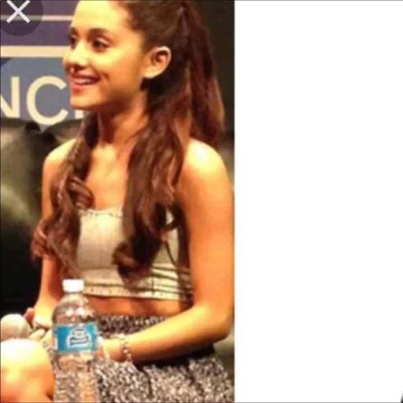 ❌ON HOLD❌NWOT Ariana Grande denim crop top